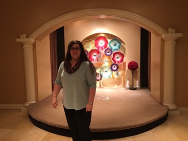 Erin Gilday at the Planet Hollywood Resort & Casino chapel - PAUL HEINTZ