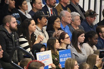 Sanders supporters in Elko, Nevada - PAUL HEINTZ