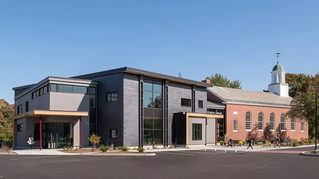 The Pierson Library in Shelburne by Vermont Integrated Architecture is a net-zero facility - COURTESY OF RYAN BENT PHOTOGRAPHY