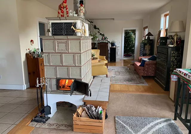 A Biofire masonry heater - COURTESY OF KEILANI LIME