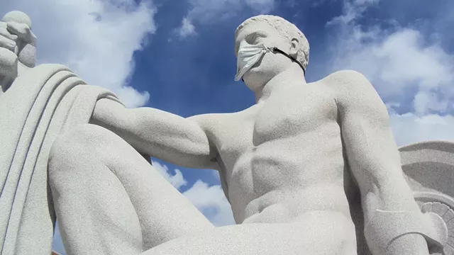 "Youth Triumphant" sculpture in Barre - COURTESY OF SUE HIGBY