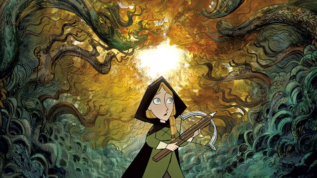 INTO THE WOODS A small girl ventures into a big forest and finds a delightfully un-Grimm fairy tale in Cartoon Saloon's latest. - COURTESY OF APPLE TV+