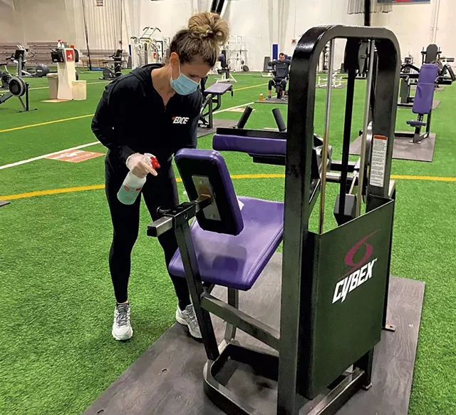 A health ambassador at the EDGE Sports & Fitness - COURTESY
