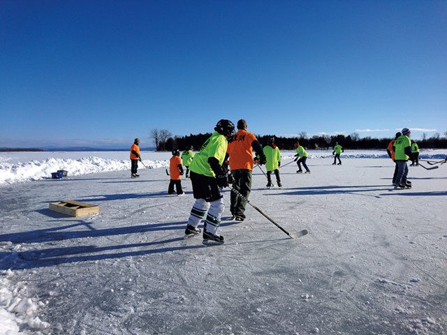 A hockey game at the Great Ice! festival, pre-pandemic - COURTESY OF THE GREAT ICE! COMMITTEE