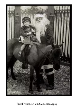 Edie with Santa circa 1924 - COURTESY PHOTO