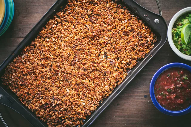 Vegan "chorizo" made with cauliflower and walnuts - JAYNIE MCCLOSKEY