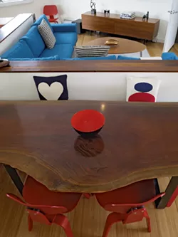 Hand-finished slab dining table - MATTHEW THORSEN