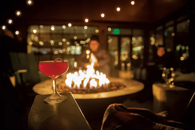 The firepit on Juniper's patio - JAMES BUCK