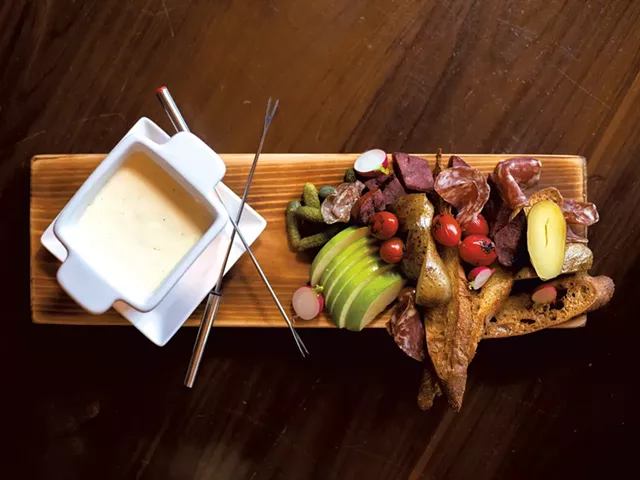 Fondue plate - COURTESY OF ACJ PHOTOGRAPHY/SPRUCE PEAK
