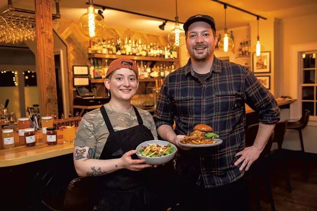 Chef Karina Curcio and house manager Nick Roy - DARIA BISHOP