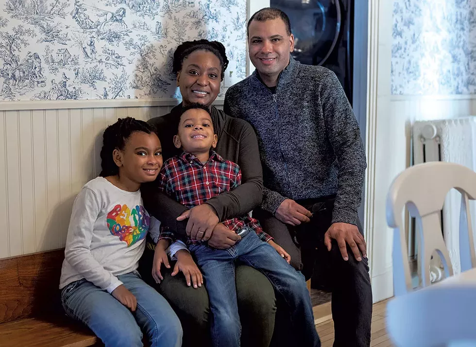 Reier Erickson With His Wife, Lauren; Daughter, Dune; And Son, Darwin - STINA BOOTH