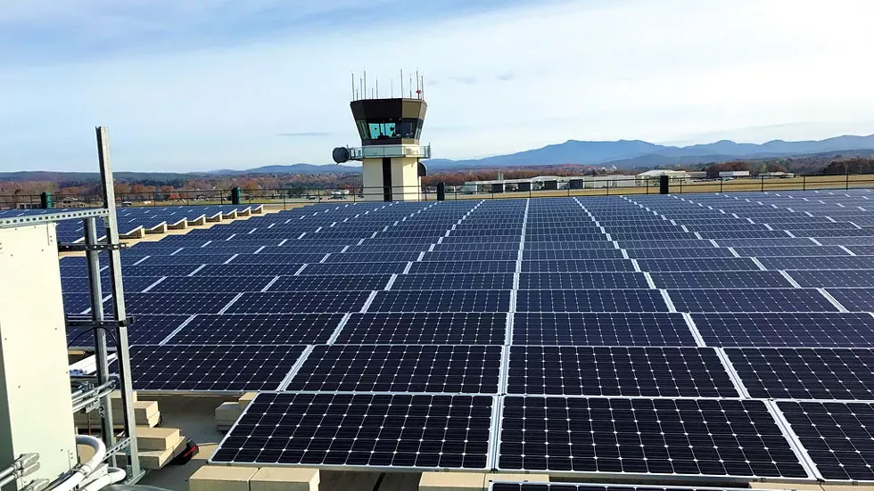 Solar panels at BTV - COURTESY PHOTO