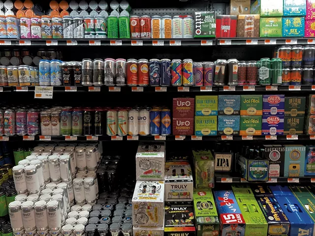 The beer case at City Market, Onion River Co-op - MARGARET GRAYSON