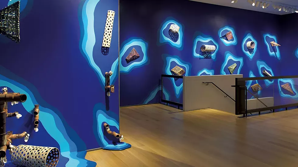 Courtney Leonard installation at the Hood Museum of Art - COURTESY OF ALISON PALIZZOLO