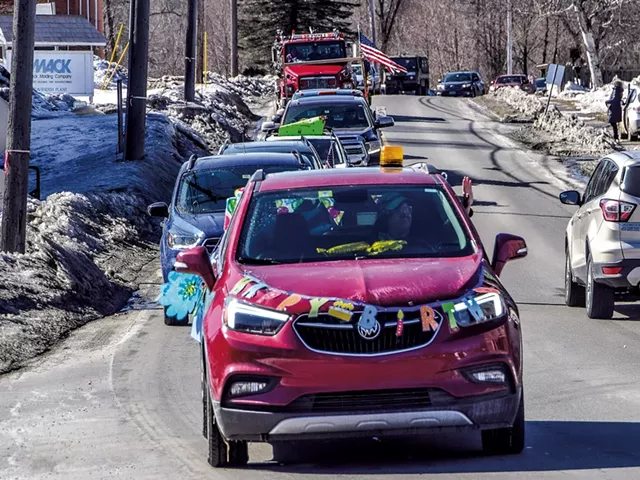 Jim Hasson's 95th birthday car parade - COURTESY OF OTIS NELSON