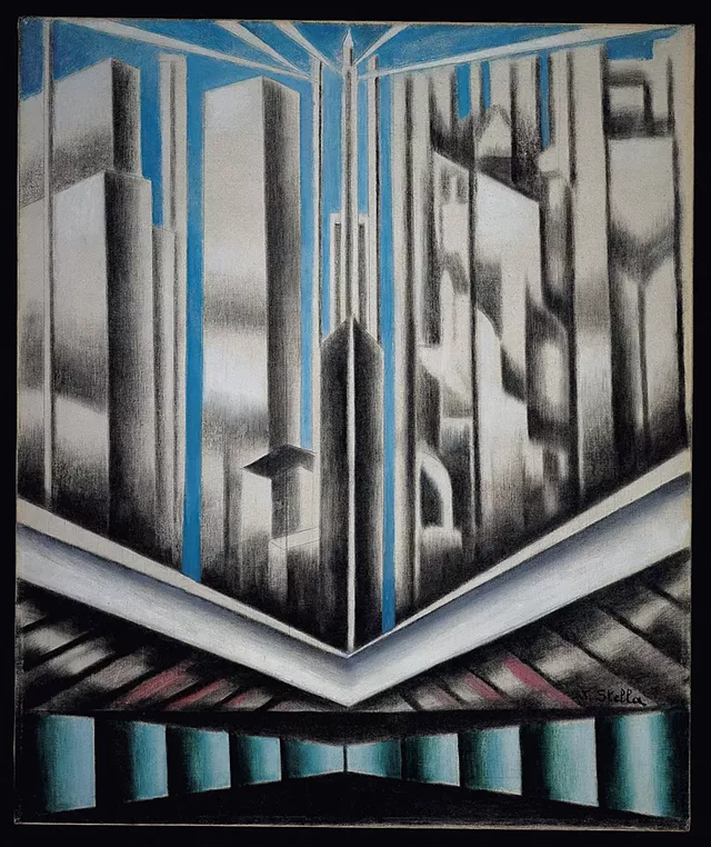 "Skyscrapers" by Joseph Stella, 1937 - COURTESY