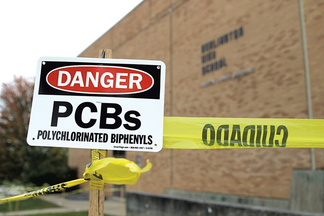 Warnings at Burlington High School - FILE: COURTNEY LAMDIN ©️ SEVEN DAYS