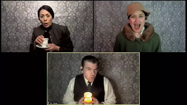Clockwise from left: Satomi Hofmann, Gracie Winchester and Jason O'Connell - COURTESY OF NORTHERN STAGE