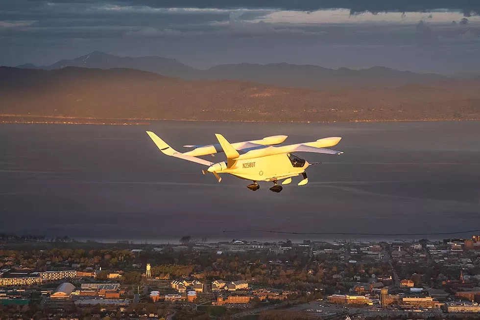 The Alia flying over Burlington - COURTESY OF BRIAN JENKINS/BETA TECHNOLOGIES