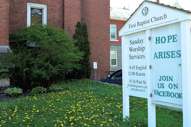 First Baptist Church in Burlington - SASHA GOLDSTEIN ©️ SEVEN DAYS