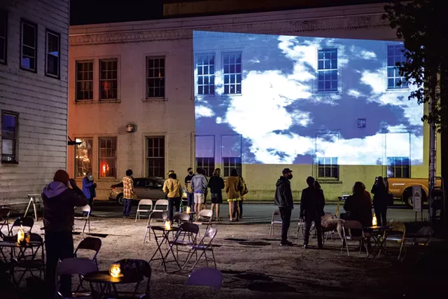 An outdoor screening - COURTESY OF ROB STRONG