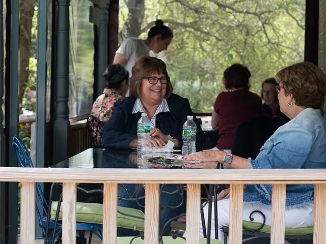 Seating on the porch at Sissy's Kitchen - FILE: CALEB KENNA