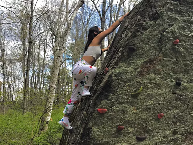 Climbing rock at Pine Hill Park - SOPHIE X. POLLAK