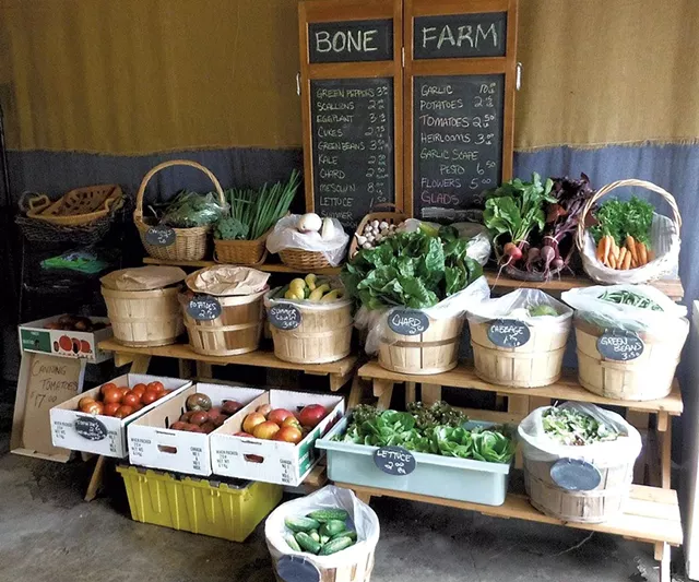 Bone Farm display at My Farmers Market