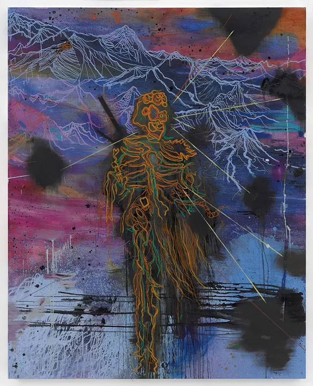 "Hero No. 1" by Daniel Richter - COURTESY OF THE ARTIST AND HALL ART FOUNDATION