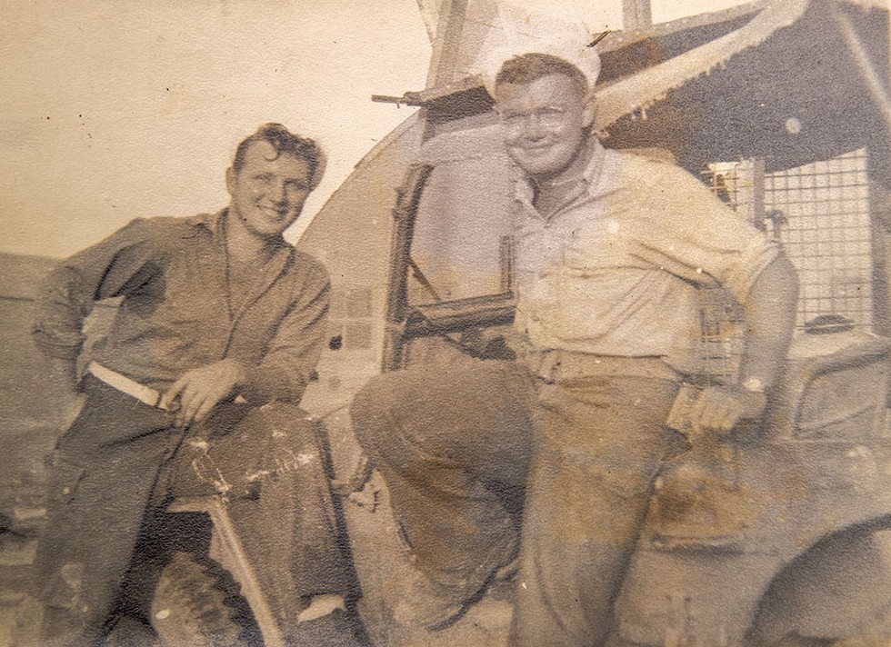 Herb Johnson (right) in New Guinea, 1943 - JAMES BUCK