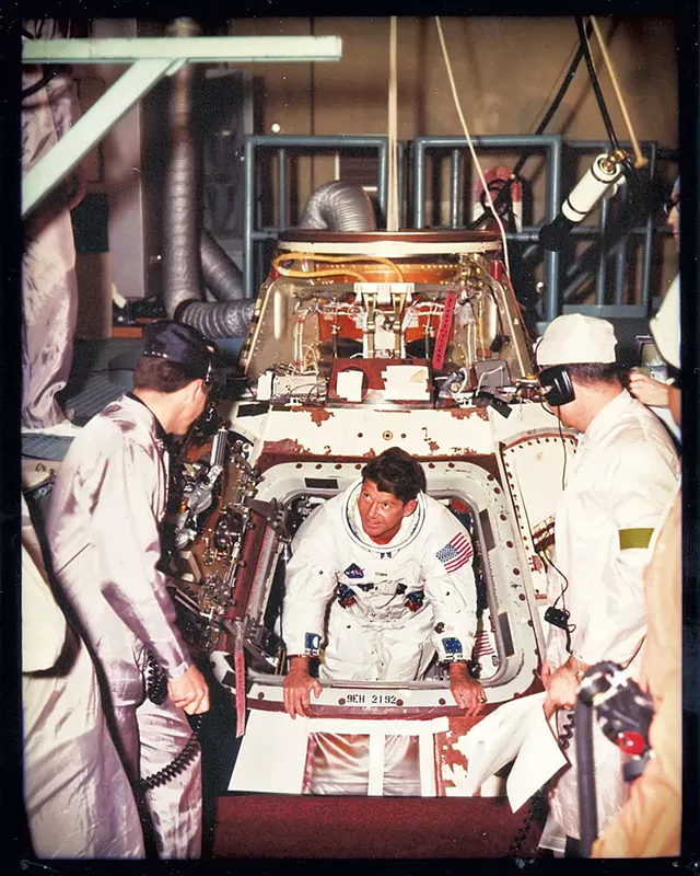 Eugene Cernan exiting Apollo 10 - COURTESY OF TAMARA NICOLAI
