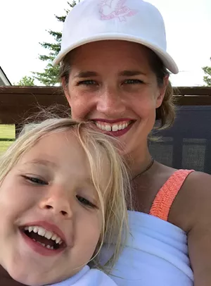 Kristen Ravin and her daughter, Virginia - COURTESY