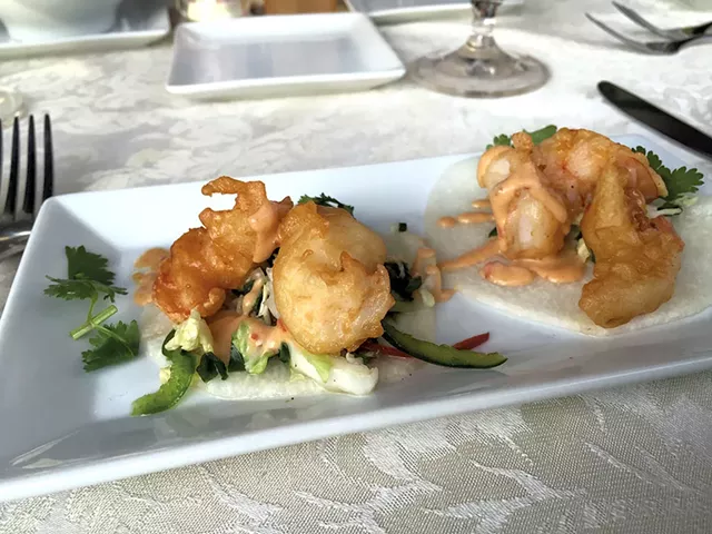 Jicama tacos at Ariel's Restaurant - DON EGGERT