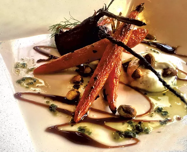Beets and carrots at Bar Irene - COURTESY OF PARKER HOUSE INN AND BISTRO