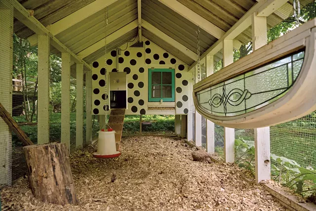 Lyn Severance's backyard chicken coop in Burlington - BEAR CIERI