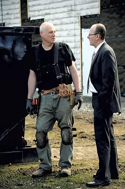 Tim Szad, left, and Sheriff Roger Marcoux - STEFAN HARD