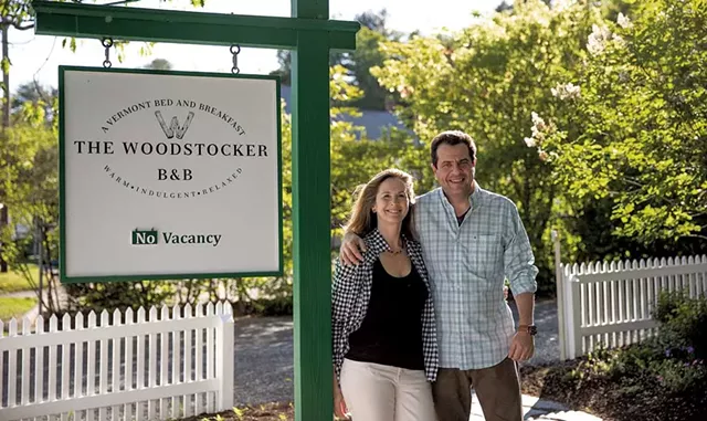 Owners Isabelle Chicoine and Karim Houry - COURTESY OF THE WOODSTOCKER B&B