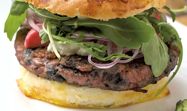 Grazers' beet burger and truffle fries - FILE: OLIVER PARINI