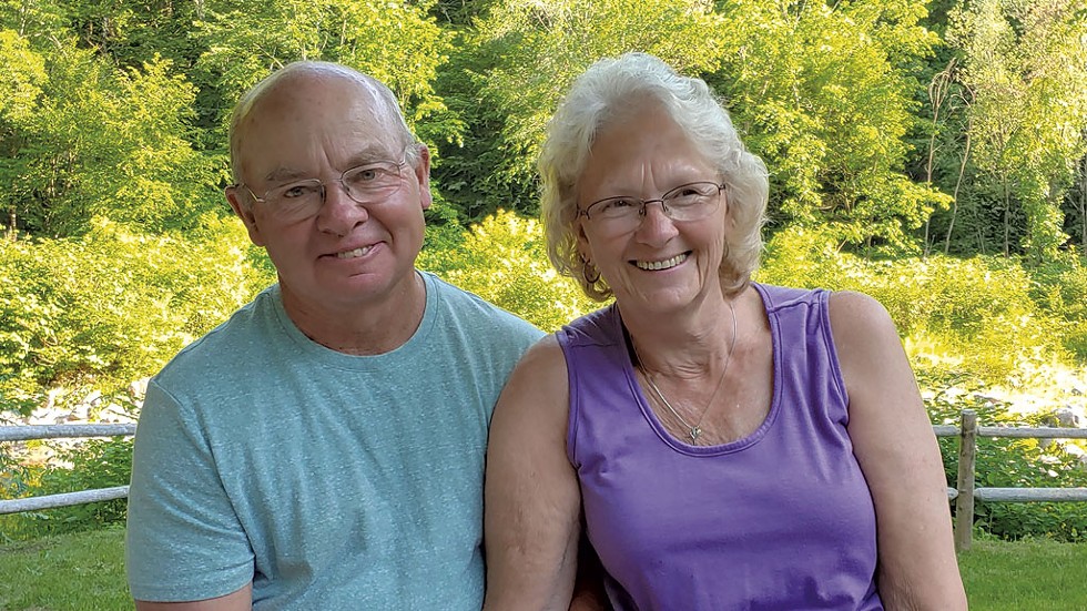 Suzanne Audy with her husband, Paul. - COURTESY PHOTO