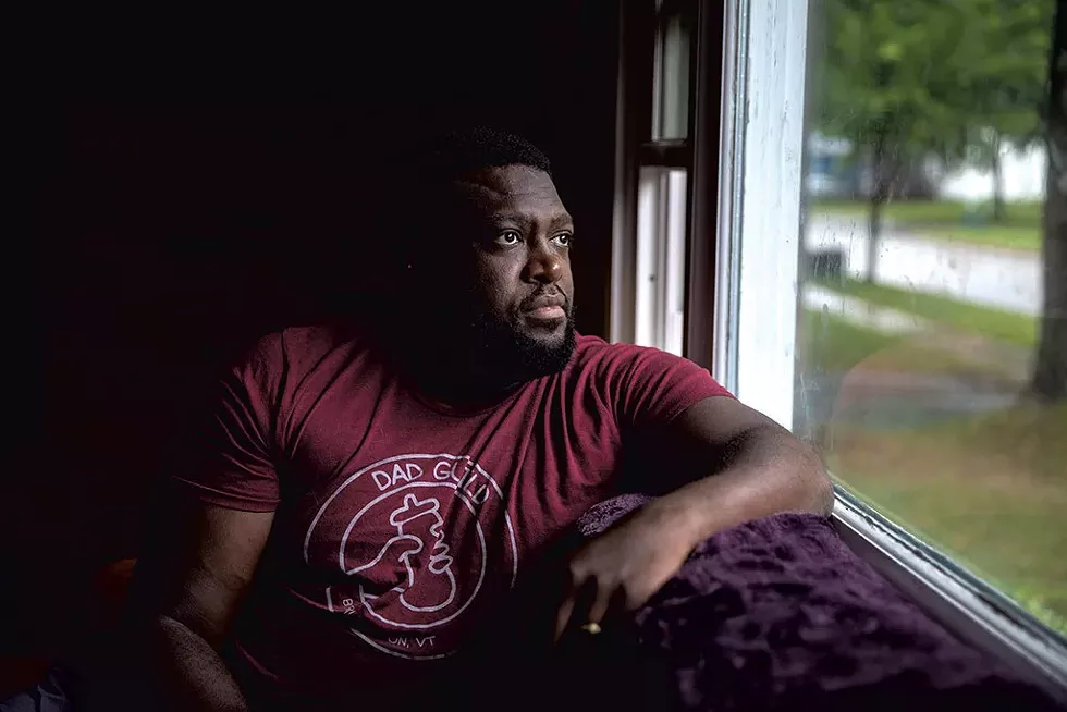 Marlon Fisher at home in Burlington - JAMES BUCK