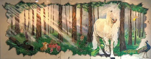 "Fantastic Forest" by Kathryn Wiegers - COURTESY OF SAM SIMON