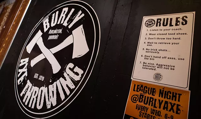The rules of axe throwing on the wall - LUKE AWTRY