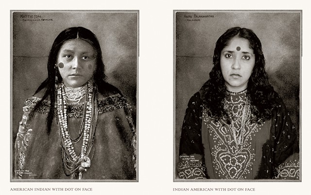 "American Indian With Dot on Face / Indian American With Dot on Face" by Annu Palakunnathu Matthew - IMAGES COURTESY OF ANNU PALAKUNNATHU MATTHEW