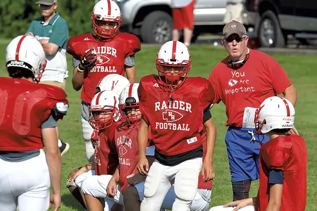 The Rutland football team - practicing in August - FILE: JON OLENDER