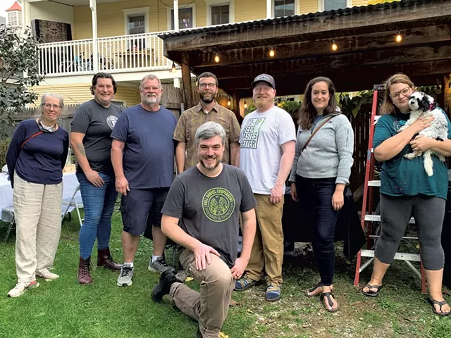 Full Barrel Cooperative members (from left): Brook Martenis, Evie Kolk, Windy Jones, Peter McConville, Matt Cropp (kneeling), Casey Thomas, Jessica Avison and Mellisa Cain - MELISSA PASANEN