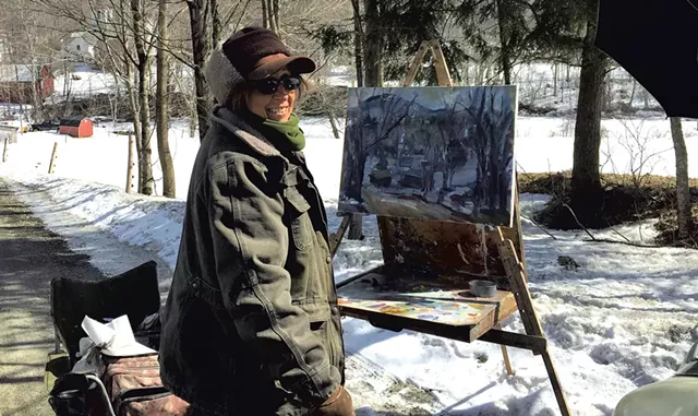 Julie Davis en plein air - COURTESY OF JULIE DAVIS