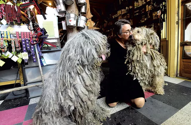 Cindra Conison with her dogs Cuba and Aria at the Quirky Pet in 2019 - FILE: JEB WALLACE-BRODEUR