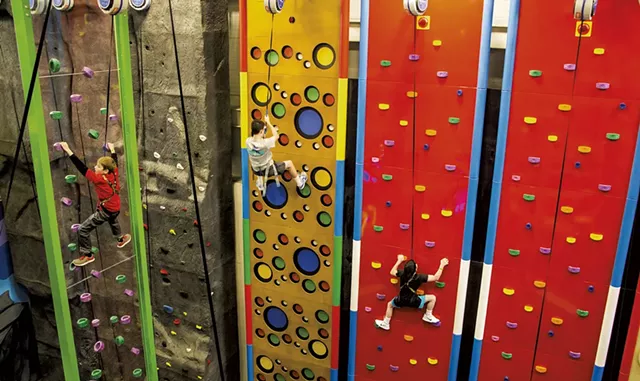 Climbing wall at Jay Peak Resort - COURTESY