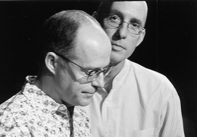 John Killacky, left, and Lawrence Connolly in the film "Holding On" - COURTESY OF JOHN KILLACKY