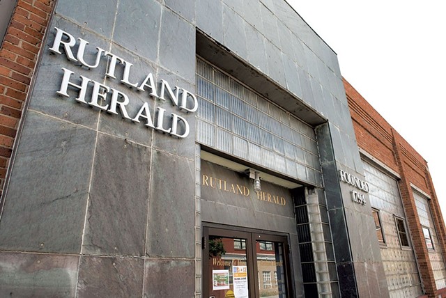 The headquarters of the Rutland Herald - FILE: CALEB KENNA ©️ SEVEN DAYS